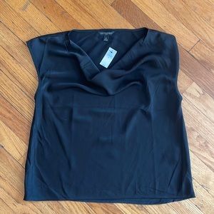 Banana Republic polyester cowl tee
